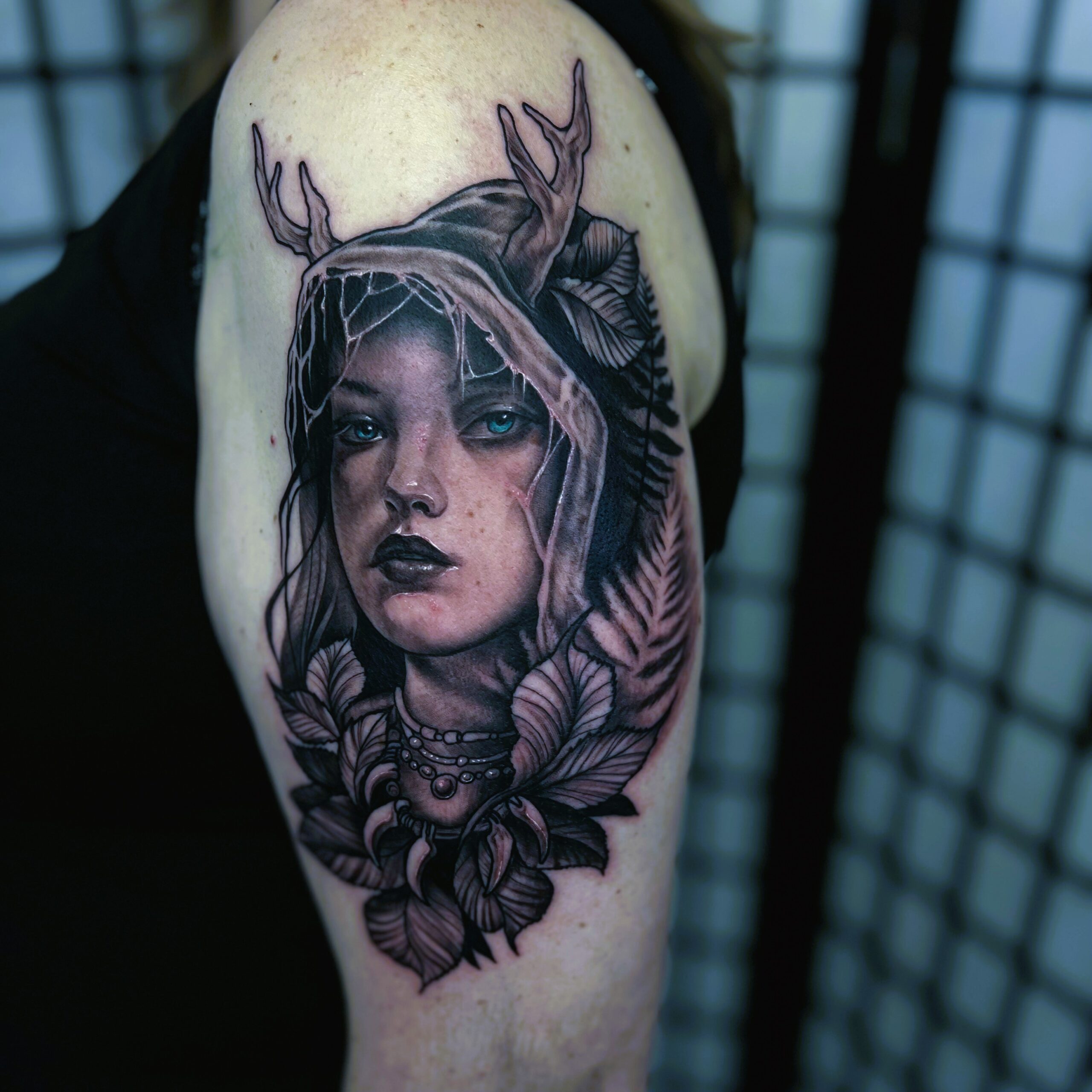 Wild woman tattoo done by Tattoos by Rafa at Buena Vida Tattoo